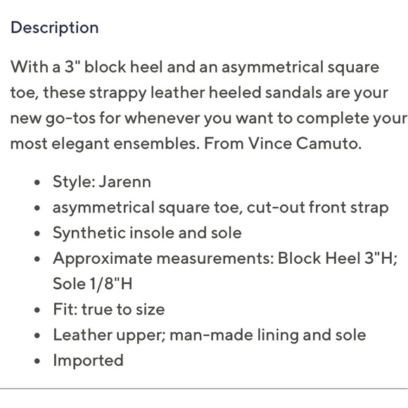 VINCE CAMUTO Jarenn Leather Pale Turquoise Block Heel Sandals 8 - Picture 9 of 9